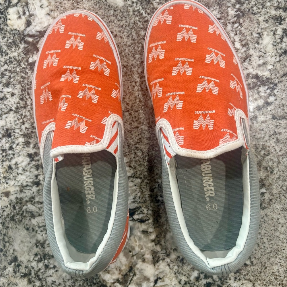 Slip-On Shoes with Whataburger Logo